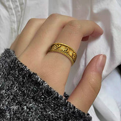 Anel masculino Viking Celtic Knot de aço inoxidável