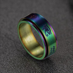 Egyptian Eye Horus Spinning Ring