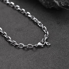 Colar masculino com placa de identificação com estrela de David judaica gravada