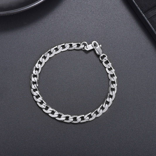 Pulseira de corrente de elos cubanos