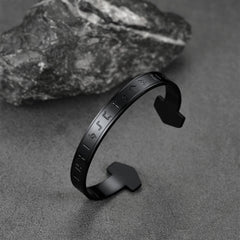 Pulseira de punho Viking Futhark Runas Casaivy