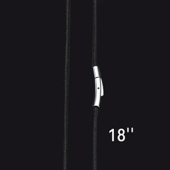 Colar de corda de cera com corrente de couro trançado 2 mm/3 mm