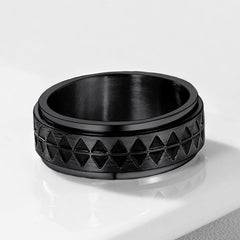 casaivy Unique Triangle Ring Stainless Steel