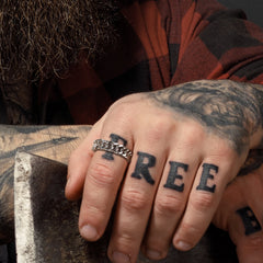 Anel de aço inoxidável com corrente cubana da moda para homens