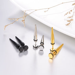 Punk Spike Stud Earrings For Men 3 Pairs