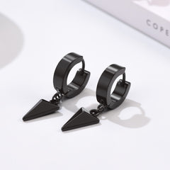 Triangle Spike Dangle Hoop Earrings For Men Women