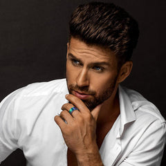 Anel de banda de nó celta masculino