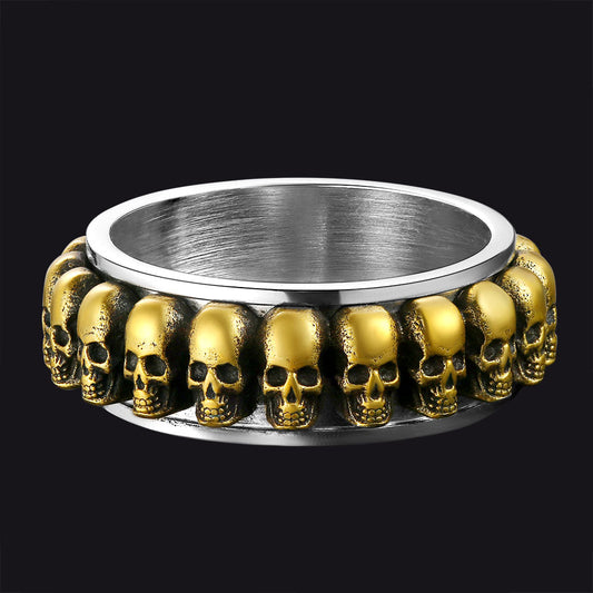 Gothic Skull Ring Ring Men