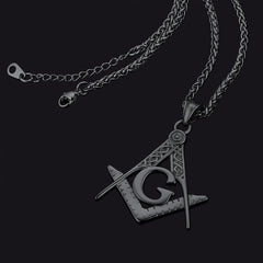 Colar com Pingente Maçônico Clássico Maçom