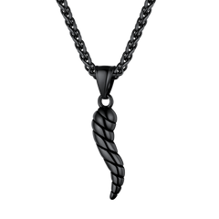 Colar com pingente de chifre italiano Cornicello Amuleto Talismã