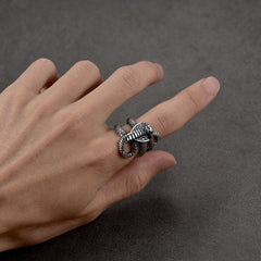Gothic Punk Cobra Schlangenring Herren