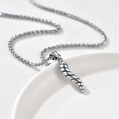 Colar com pingente de chifre italiano Cornicello Amuleto Talismã