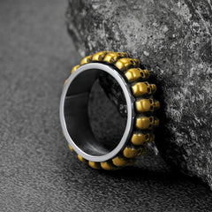 Anel de Caveira Gótica Anel Masculino