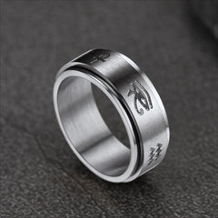 Egyptian Eye Horus Spinning Ring