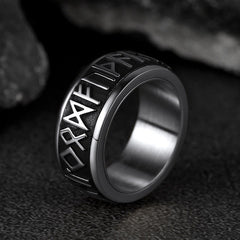 Anel de Runa Viking Nórdica Masculino