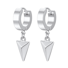 Triangle Spike Dangle Hoop Earrings For Men Women