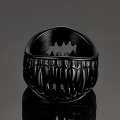 Gothic Punk Vampir Fang Zähne Ring Männer