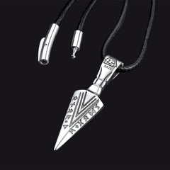 Colar Viking Odin Espada Runas Masculino