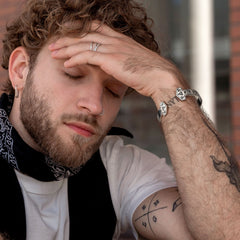 Pulseira de punho Viking Futhark Runas Casaivy