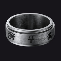 Egyptian Eye Horus Spinning Ring