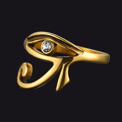 Ancient Egyptian Eye Ra Ring Jewelry Men Women