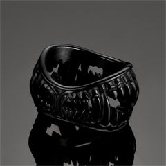 Gothic Punk Vampir Fang Zähne Ring Männer