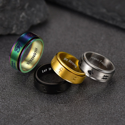 Anel Giratório de Horus com Olho Egípcio