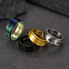 Egyptian Eye Horus Spinning Ring