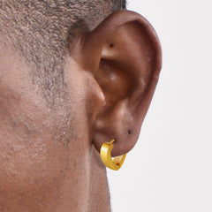 Small Heart Piercing Huggie Hoop Earrings Set for Men 4 Pairs