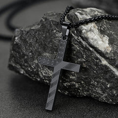 Colar com pingente de cruz com bandeira americana patriótica para homens e mulheres