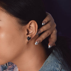 Brincos de pino com cabeça de lobo celta Viking Rune para homens em aço inoxidável