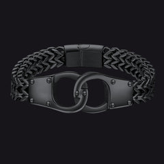 Handcuffs Chain Celtic Knot in Stainless Steel Bracelet