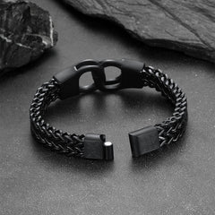 Handcuffs Chain Celtic Knot in Stainless Steel Bracelet