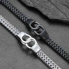 Handcuffs Chain Celtic Knot in Stainless Steel Bracelet