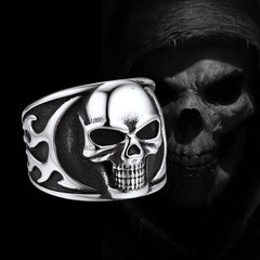 Gothic Rahmen Totenkopf Ring Edelstahl Ring Herren