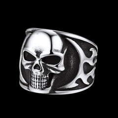Gothic Rahmen Totenkopf Ring Edelstahl Ring Herren