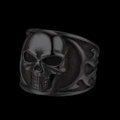Gothic Rahmen Totenkopf Ring Edelstahl Ring Herren