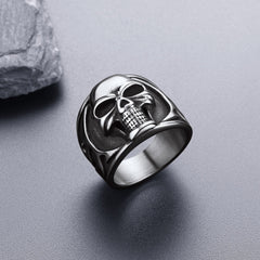 Gothic Rahmen Totenkopf Ring Edelstahl Ring Herren