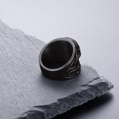 Gothic Rahmen Totenkopf Ring Edelstahl Ring Herren