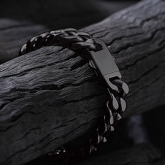 Conjunto de pulseiras de corrente cubana Miami 9 mm