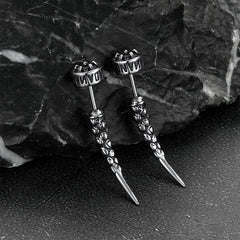Brincos de pino Viking Rune Viking Nordic Star Rune Fang para homens