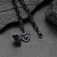 Pulseiras personalizadas com medalhão em formato de coração, presente memorial