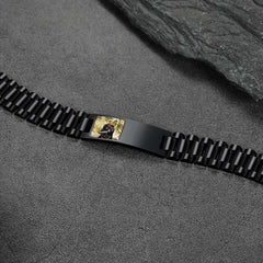Customized Bar Watch Strap Chain Picture Bracelet