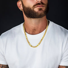 Colar com nome e elo de corrente cubana gravados personalizados