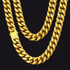 Colar com corrente cubana To My Man Miami, presente de aniversário ou aniversário para ele