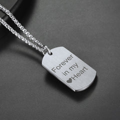 Gothic Totenkopf Dog Tag Anhänger Halskette Herren