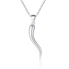 Colar de chifre italiano Cornicello Amuleto Pingente Homens Mulheres