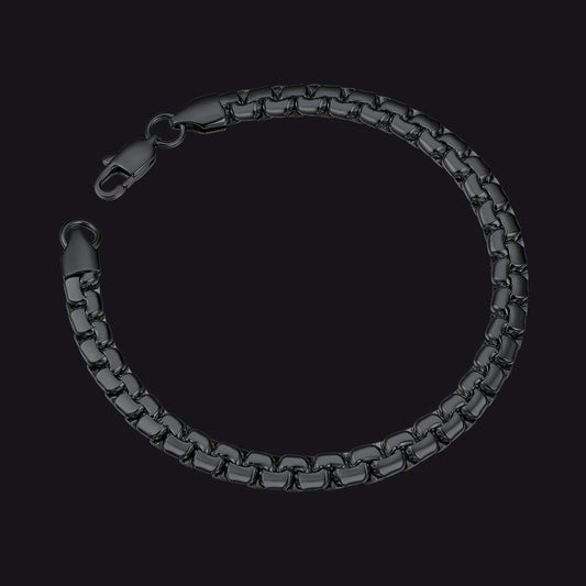 Flat Box Link Chain Bracelet