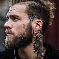 Brincos Huggie de argola com zircônia cúbica grossa de prata esterlina para piercing masculino