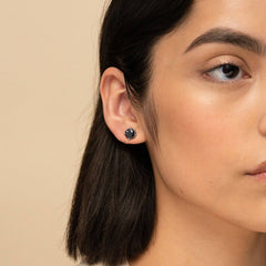 Brincos de rubi celta masculinos em aço inoxidável